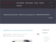 Tablet Screenshot of instytutarete.pl